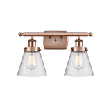 Innovations Lighting Ballston Urban Cone - 2 Light 16" Bath Vanity Light