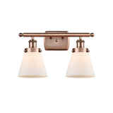 Innovations Lighting Ballston Urban Cone - 2 Light 16" Bath Vanity Light