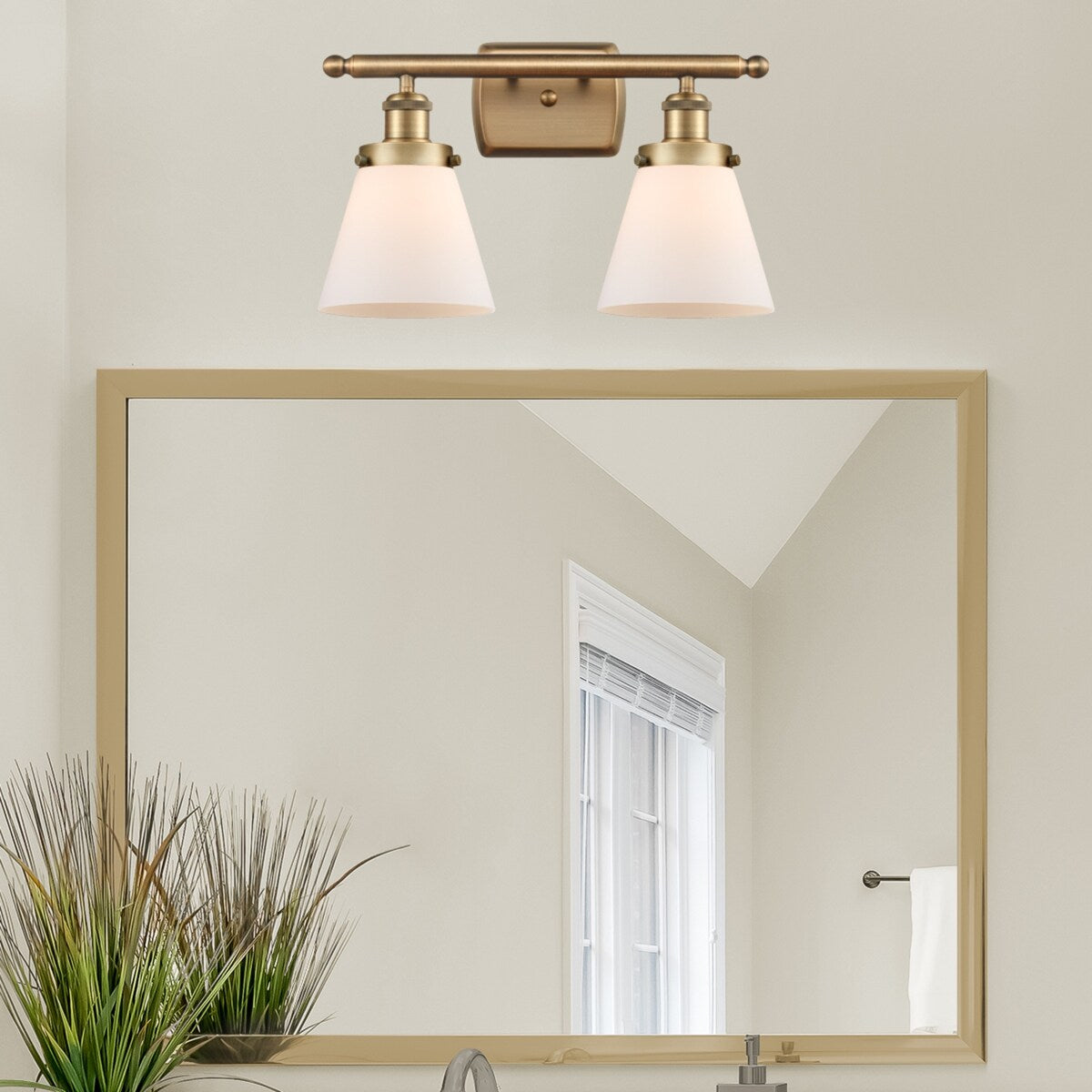 Innovations Lighting Ballston Urban Cone - 2 Light 16" Bath Vanity Light