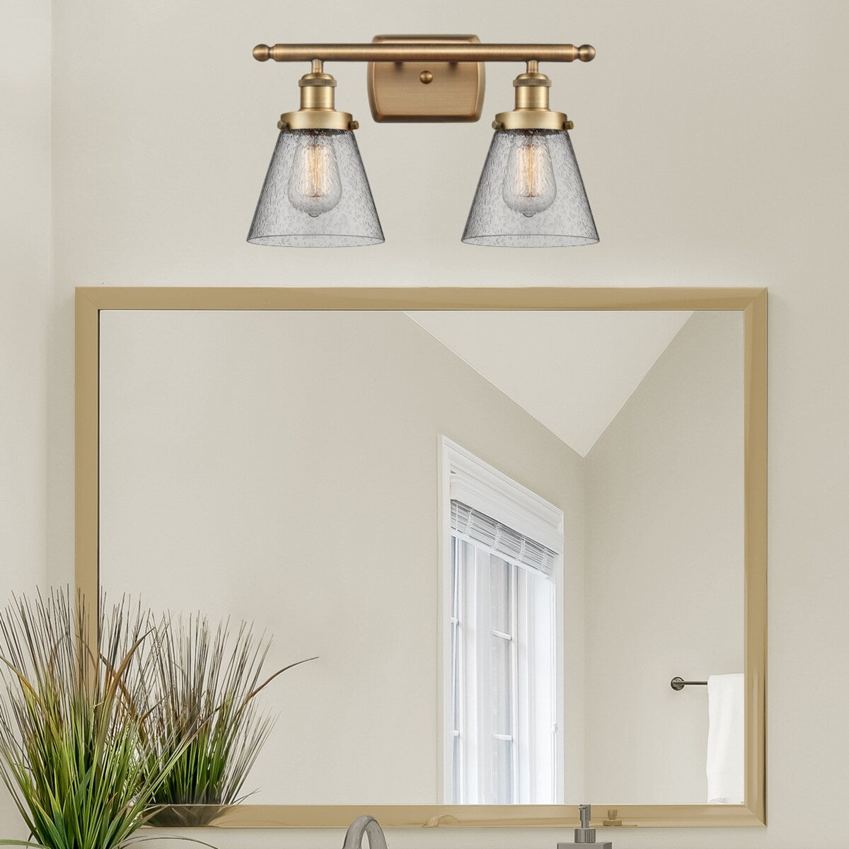 Innovations Lighting Ballston Urban Cone - 2 Light 16" Bath Vanity Light