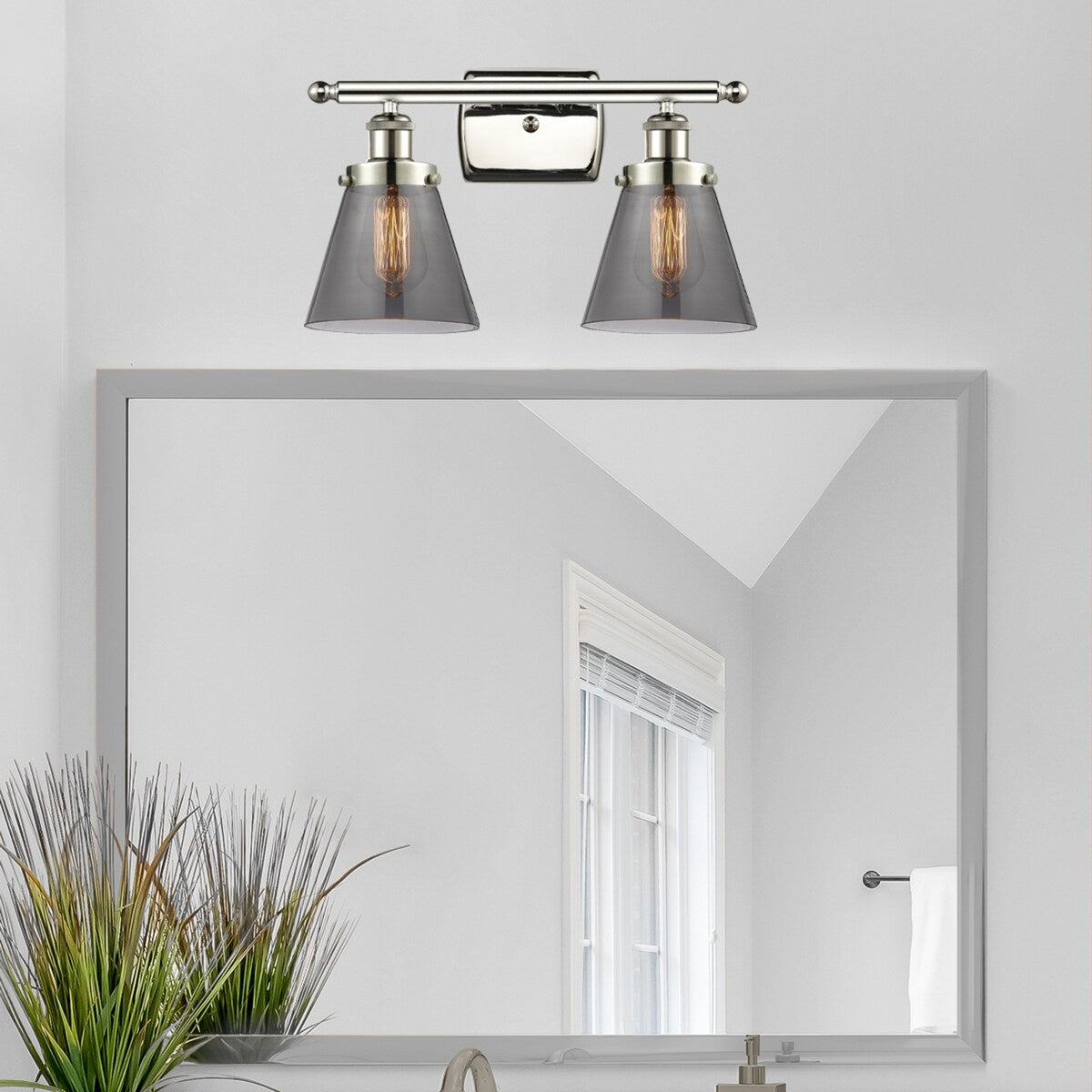 Innovations Lighting Ballston Urban Cone - 2 Light 16" Bath Vanity Light