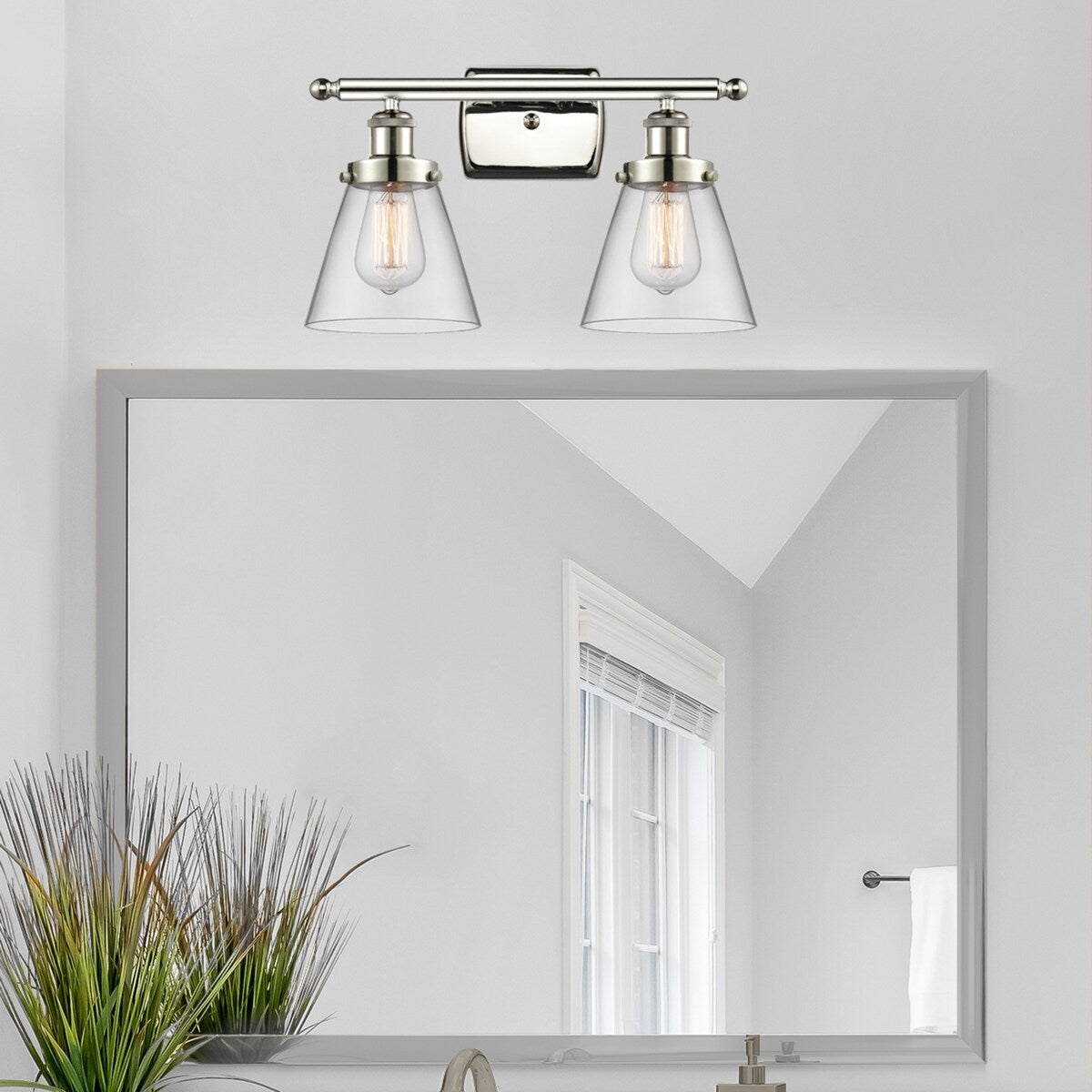 Innovations Lighting Ballston Urban Cone - 2 Light 16" Bath Vanity Light