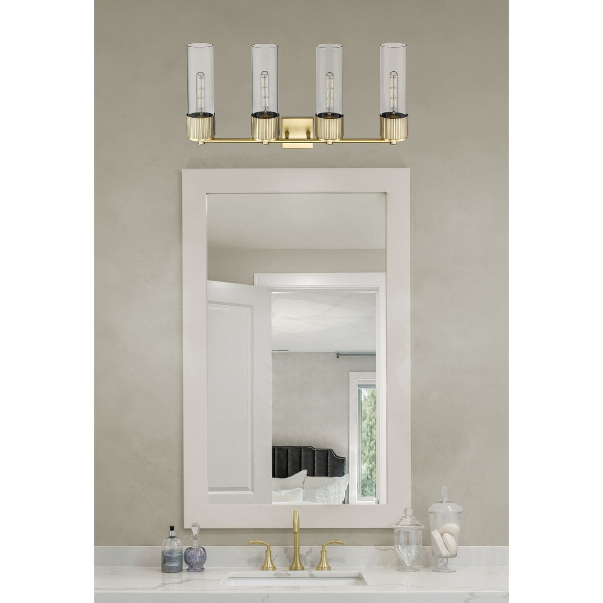 Innovations Lighting Bolivar - 4 Light 12" Wall-Mounted Bath Vanity Light