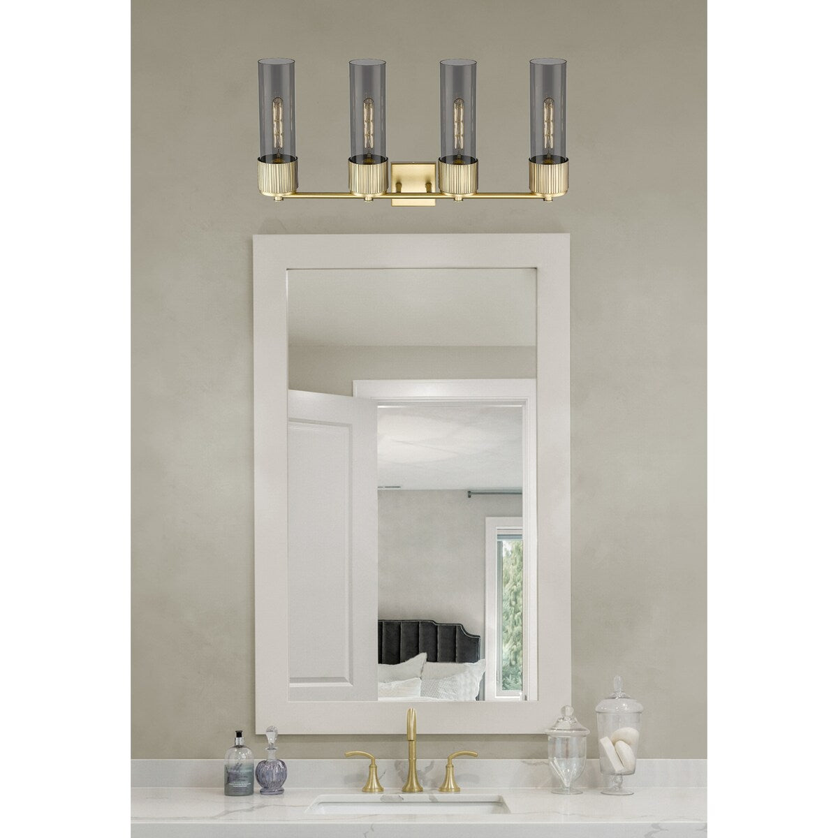 Innovations Lighting Bolivar - 4 Light 12" Wall-Mounted Bath Vanity Light