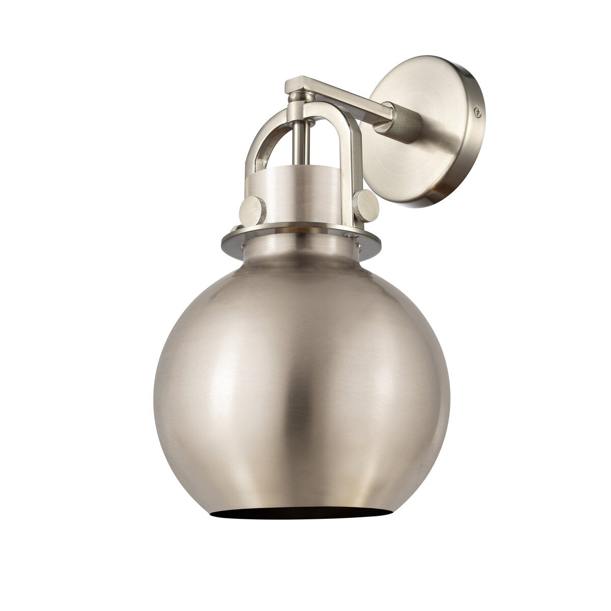 Innovations Lighting Newton Metal Sphere - 1 Light 8" Wall-Mounted Sconce