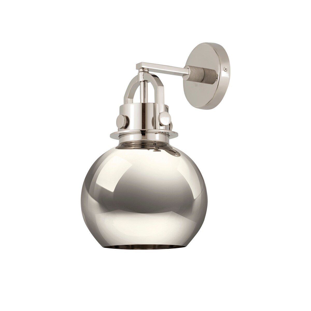 Innovations Lighting Newton Metal Sphere - 1 Light 8" Wall-Mounted Sconce