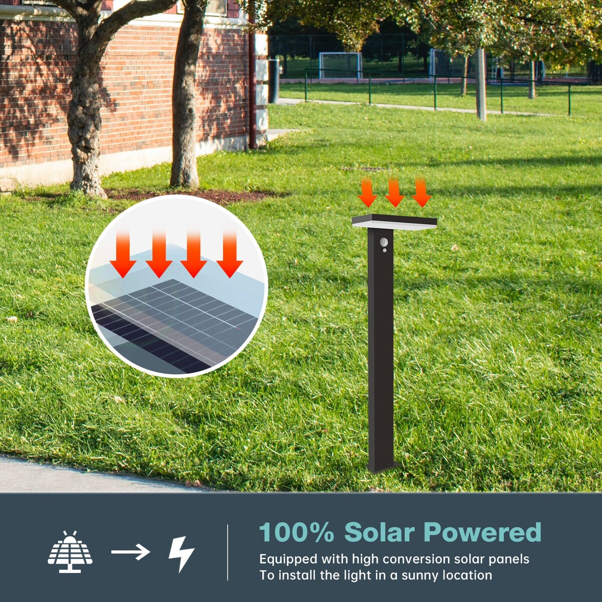 Inowel Solar Outdoor Light Pathway Dusk to Dawn Garden Lighting 17330s