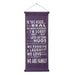 Inspirational Wall Decor Banner, Inspiring Quote Scroll, Motivational Message, Thought Saying Tapestry "In This House"