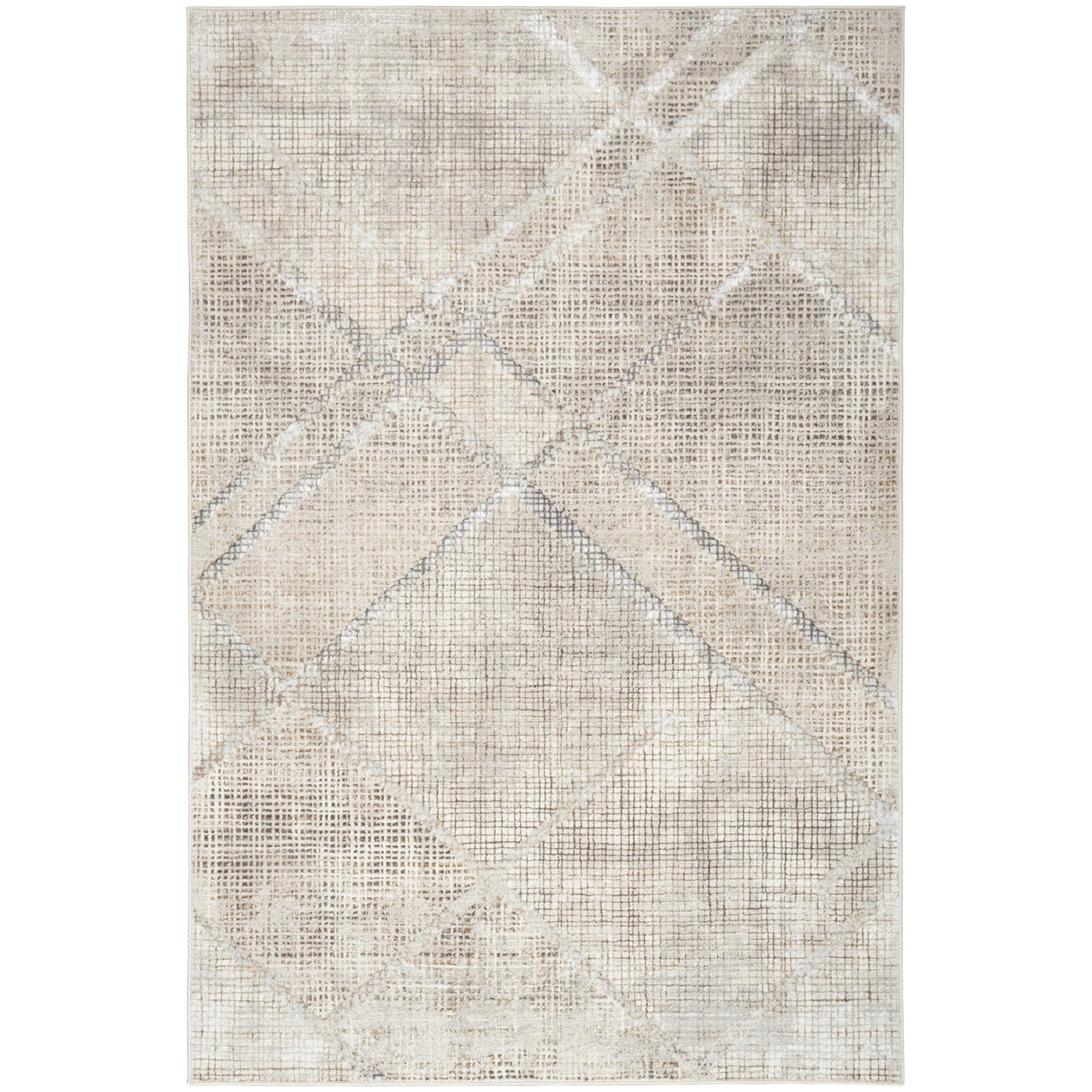 Nourison Home Iliana Indoor only Grey Abstract Area Rug