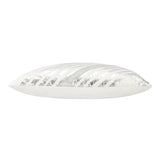 Inspire Me! Home Decor Zara Ivory Silver Lumbar Pillow