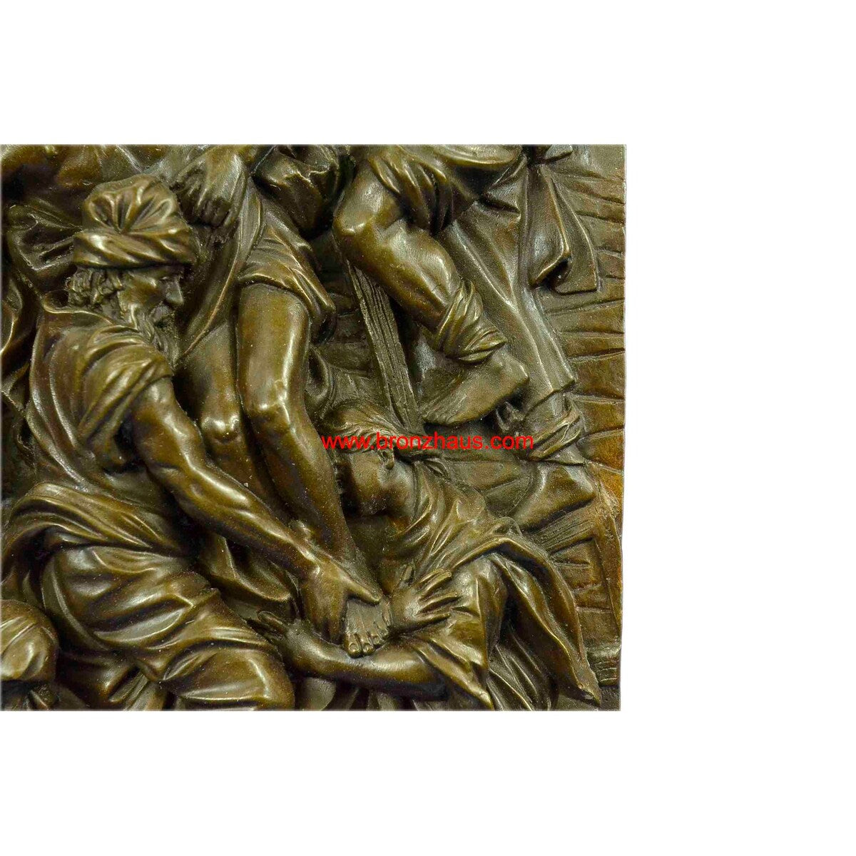 Inspiring Bronze Sculpture The Descent From The Cross Wall Mount Christ Figure