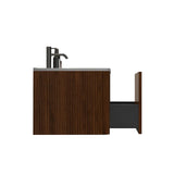 Integrated Glossy Ceramic Basin, Drain and Faucet NOT INCLUDED