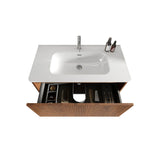 Integrated Glossy Ceramic Basin, Drain and Faucet NOT INCLUDED
