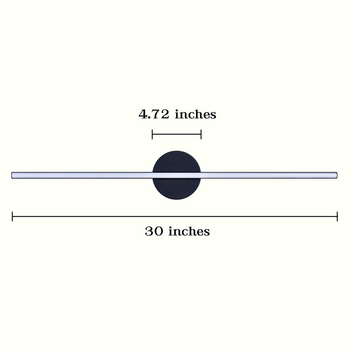 Integrated LED Minimalist Linear Vanity Light - 30 in.