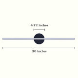 Integrated LED Minimalist Linear Vanity Light - 30 in.