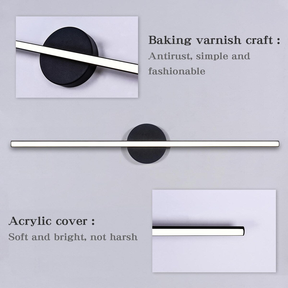 Integrated LED Minimalist Linear Vanity Light - 30 in.