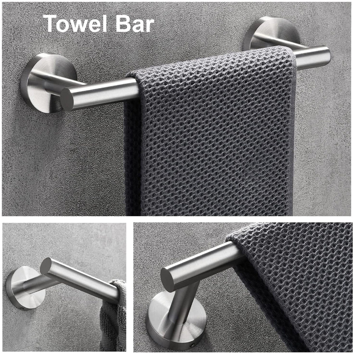Interbath 3 Pieces Bathroom Hardware Accessories Set