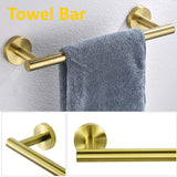 Interbath 3 Pieces Bathroom Hardware Accessories Set