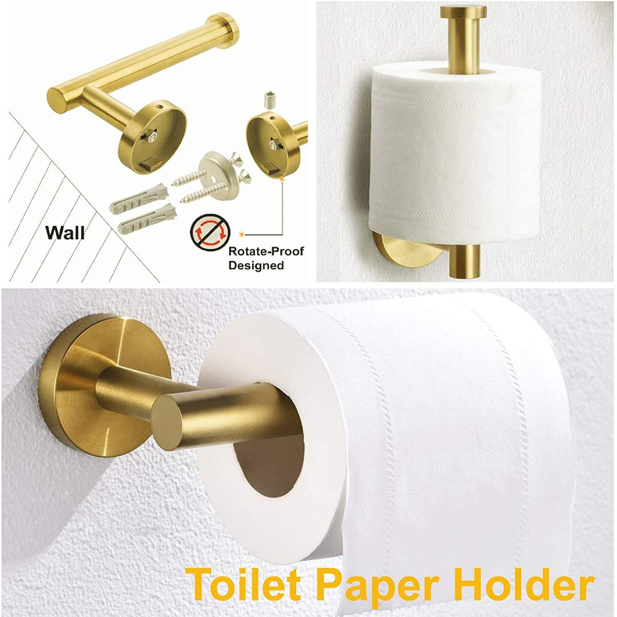 Interbath 3 Pieces Bathroom Hardware Accessories Set