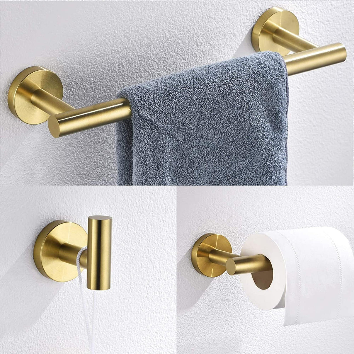 Interbath 3 Pieces Bathroom Hardware Accessories Set
