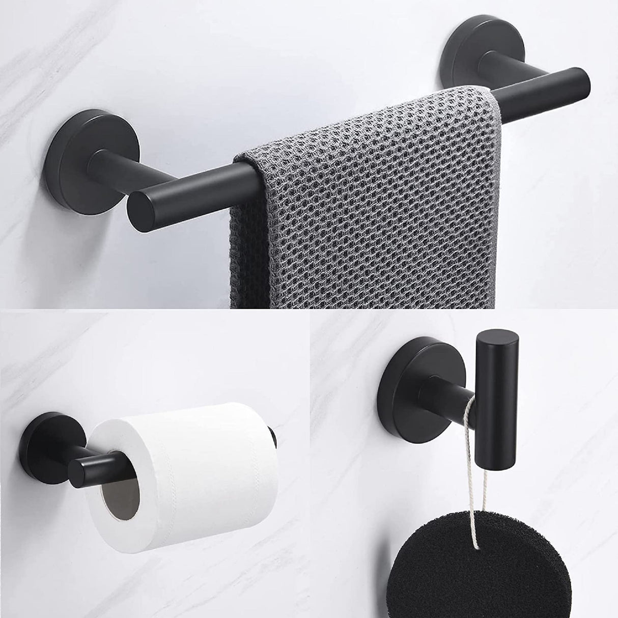 Interbath 3 Pieces Bathroom Hardware Accessories Set