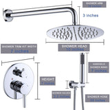 10 Inch Shower System Shower Faucet and handheld shower faucet