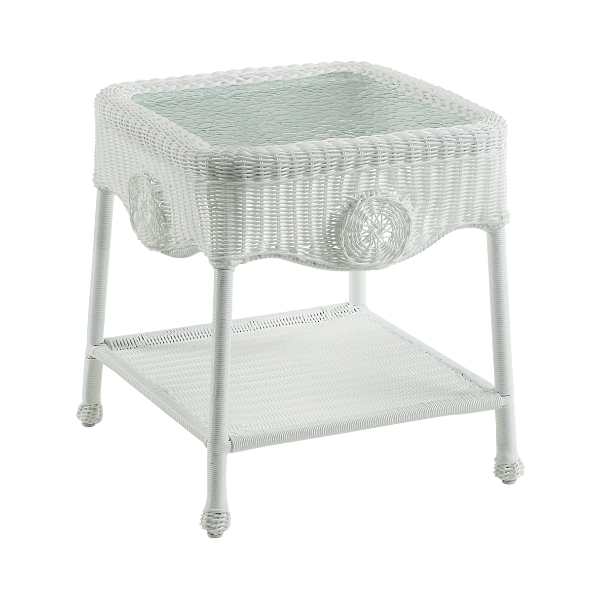 Riviera 18-inch Resin Wicker Side Table