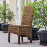 Manila Woven Abaca/Mahogany Dining Chair