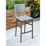 International Caravan Resin Wicker Bar-height Barstool (Set of 2)