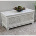 Windsor Carved Wood Trunk Bench