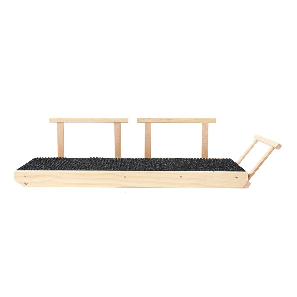 Internet's Best Adjustable Pet Ramp Foldable Wooden Ramp - Height 9.3" to 24" - 39.37" L x 15.75" W x 2.75" H