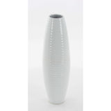 Intricate White Ceramic Vase
