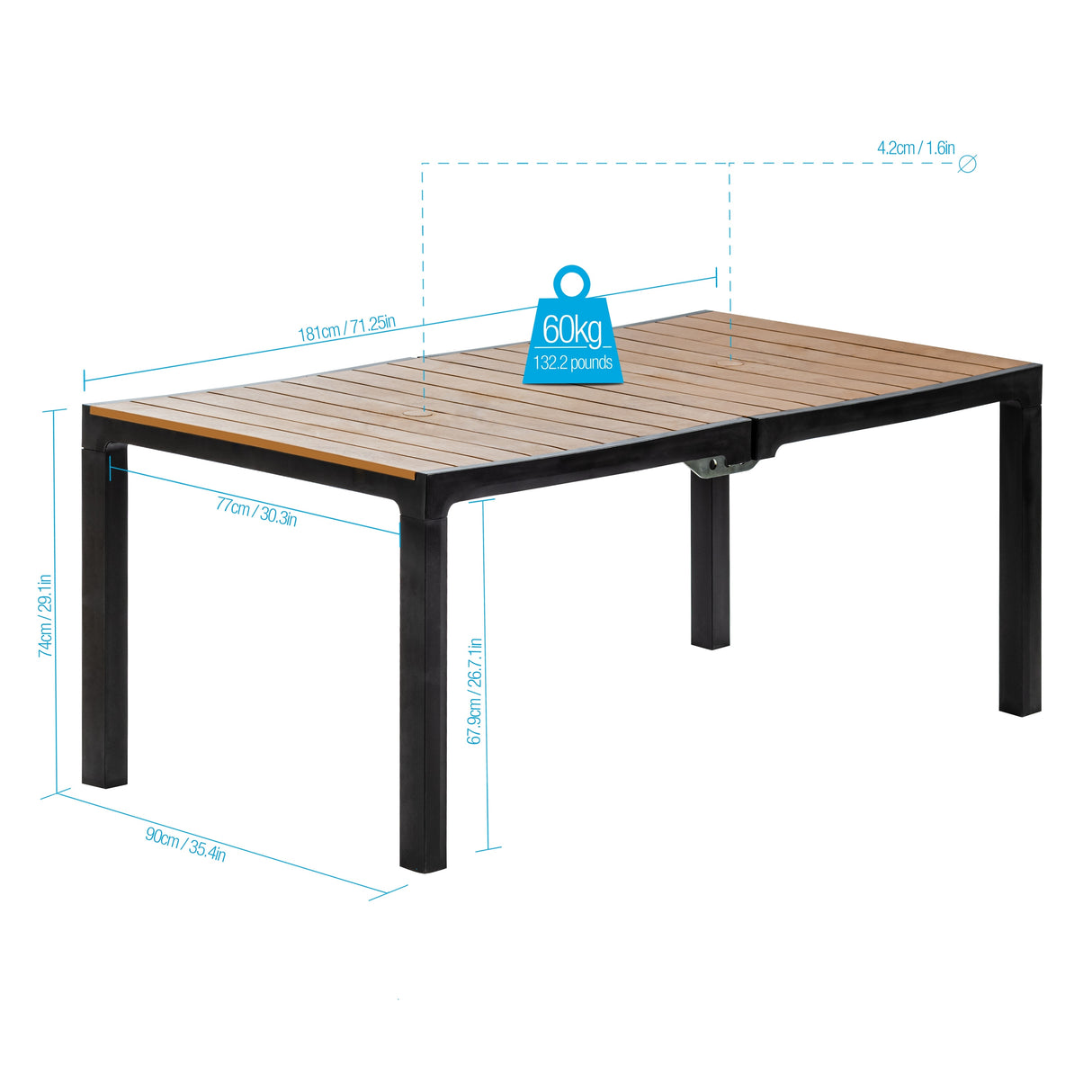 Inval Madeira 8-Seat Dining Table by MQ
