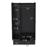 Porch & Den Fremont Multi-storage Espresso Wenge Armoire