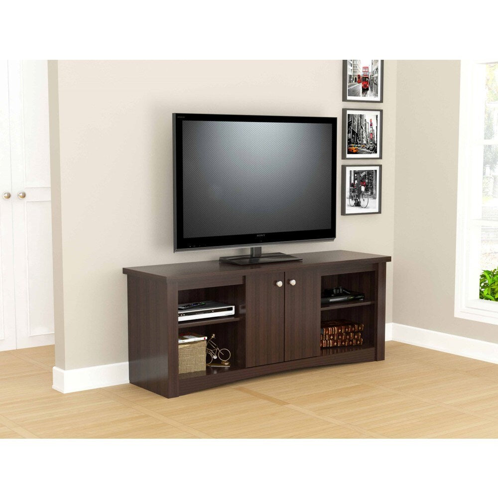 Inval Transitional Espresso 60-inch TV Stand