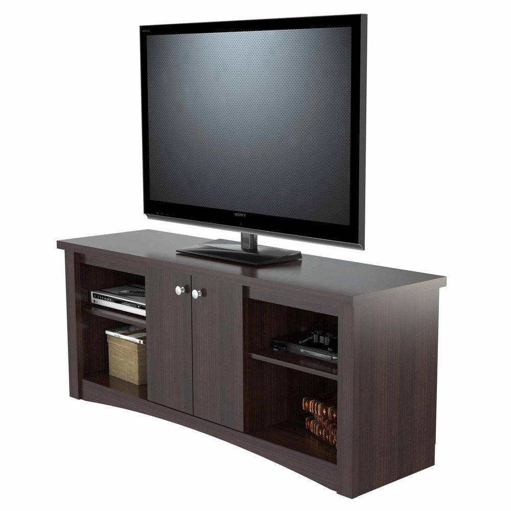 Inval Transitional Espresso 60-inch TV Stand