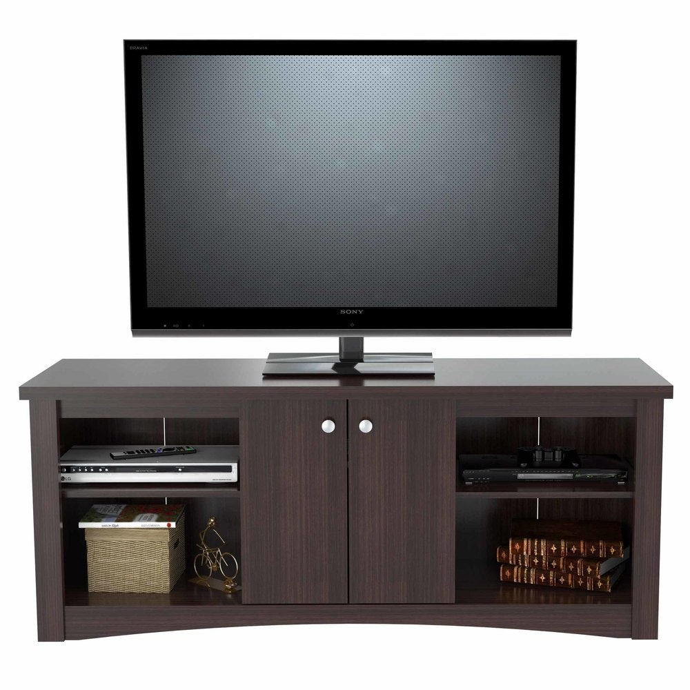 Inval Transitional Espresso 60-inch TV Stand