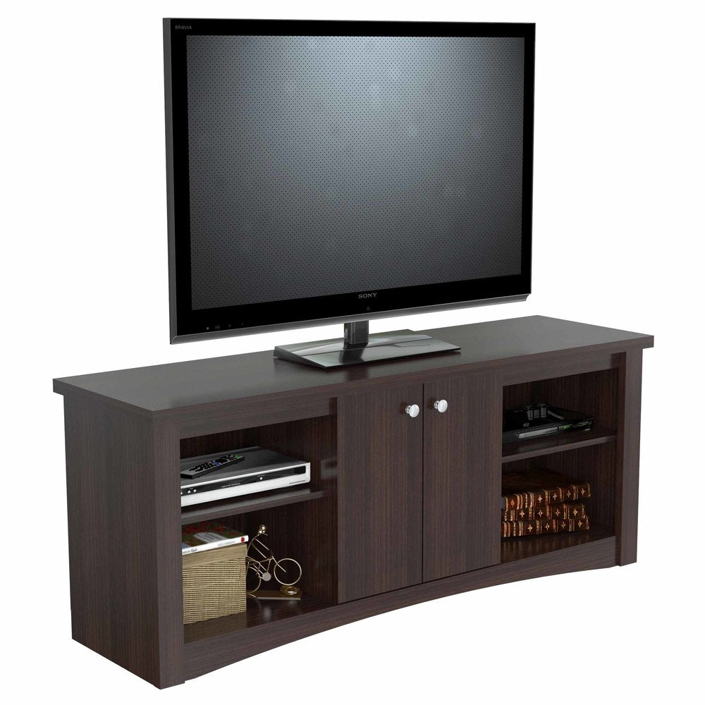 Inval Transitional Espresso 60-inch TV Stand