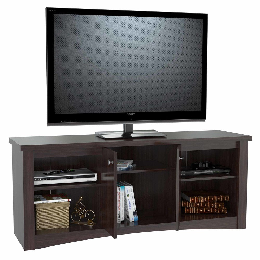 Inval Transitional Espresso 60-inch TV Stand