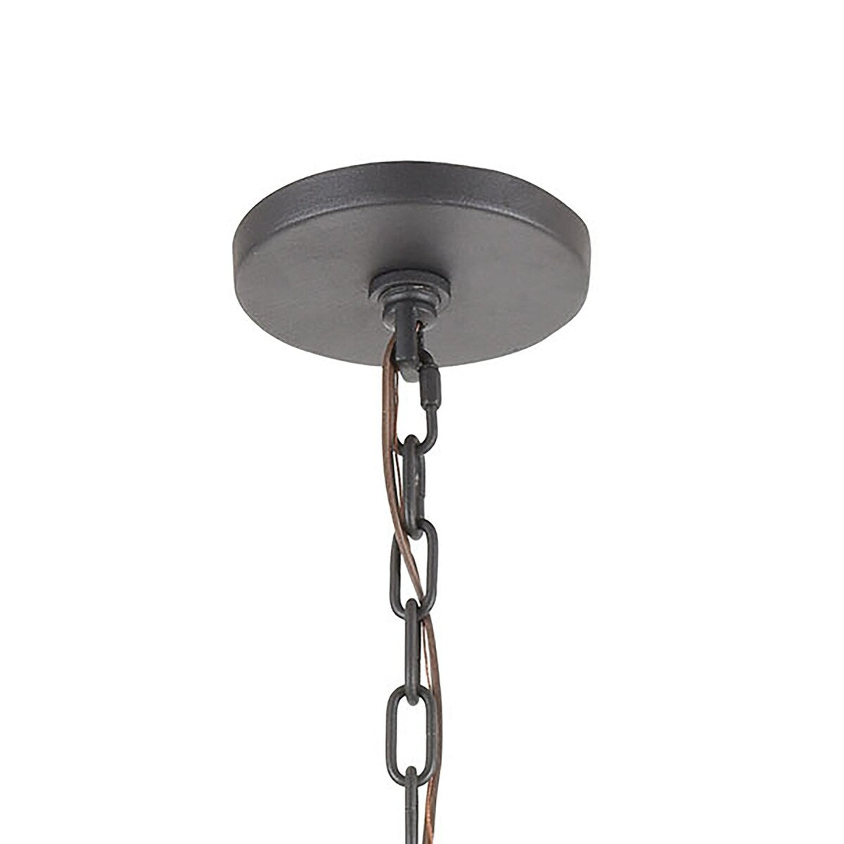 Elk Home Inversion Charcoal Glass 6 Light Chandelier