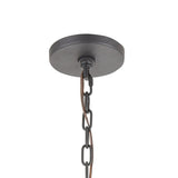 Elk Home Inversion Charcoal Glass 6 Light Chandelier