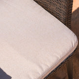 Iona Outdoor Wicker Dining Chair with Cushion (Set of 2) by Christopher Knight Home