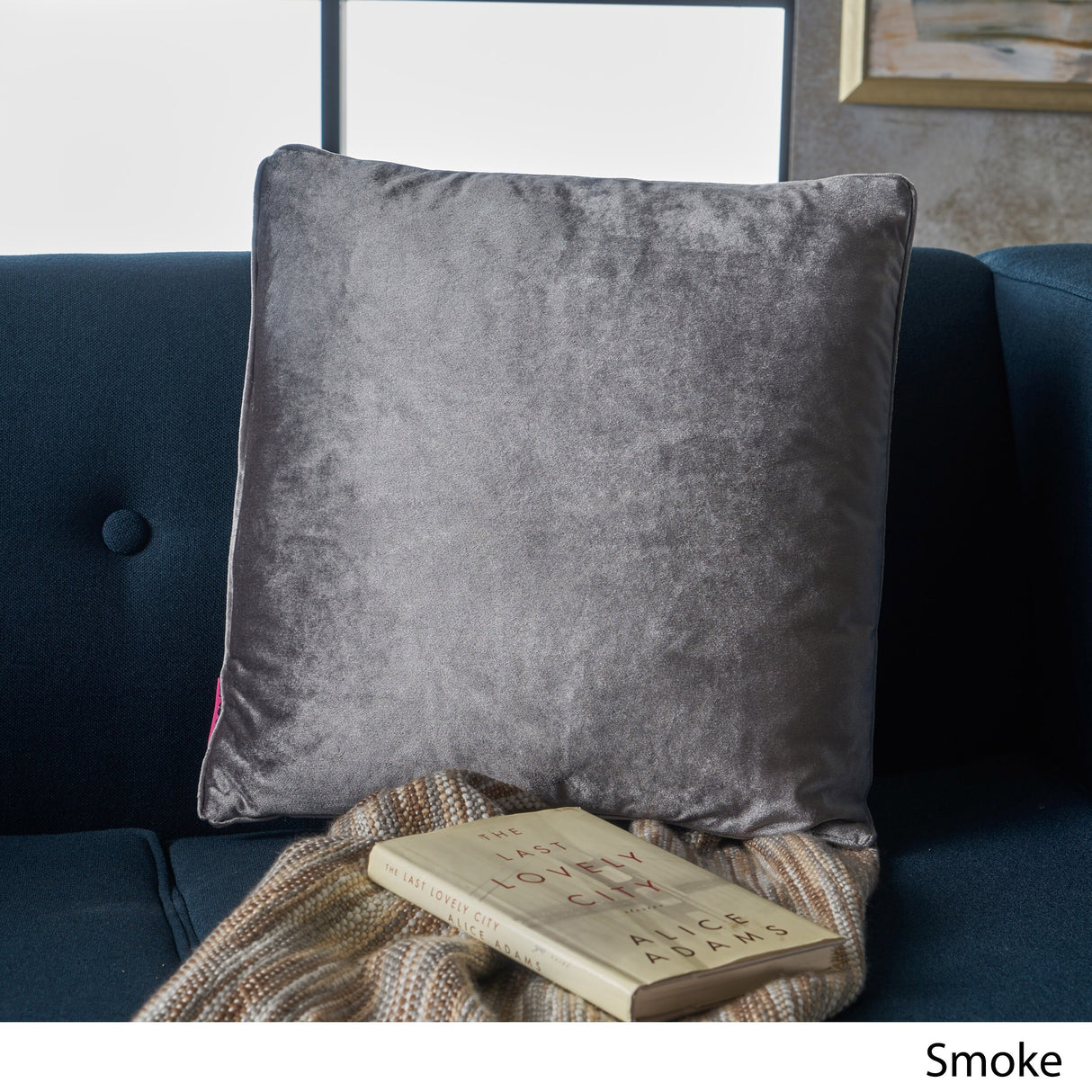 Ippolito Modern Velvet Throw Pillow by Christopher Knight Home