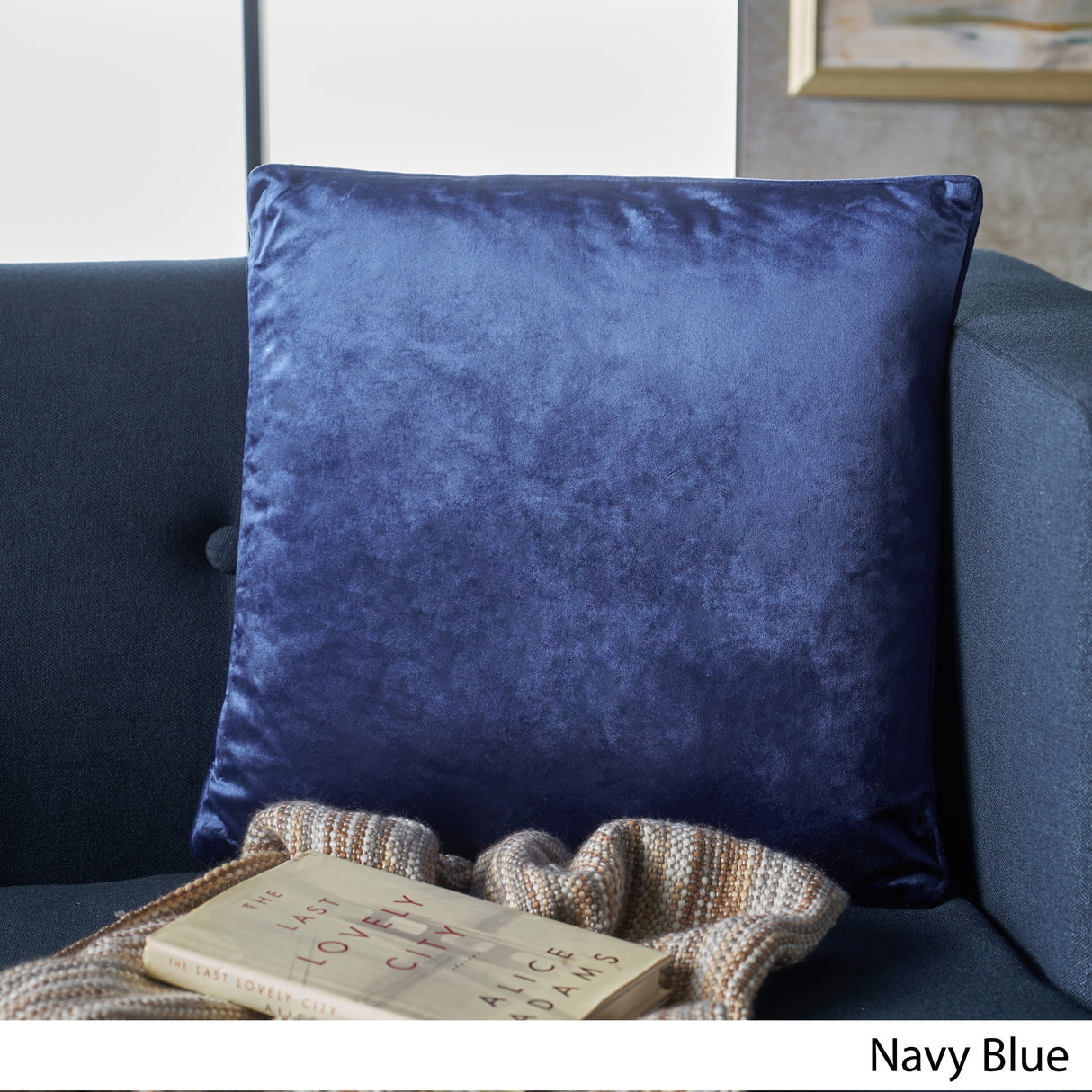 Ippolito Modern Velvet Throw Pillow by Christopher Knight Home