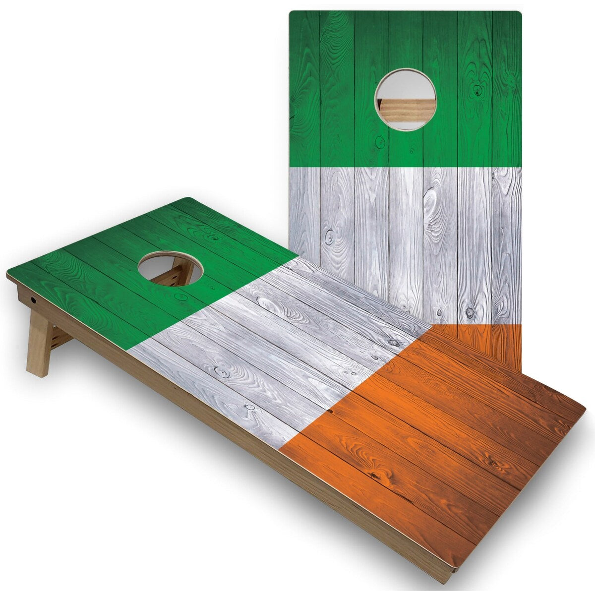 Ireland Flag Outdoor Cornhole Set