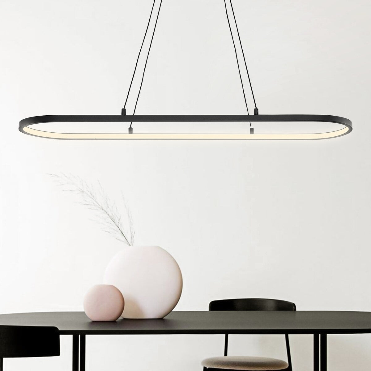 Irene Linear Oval LED Pendant Light - 1-LIGHT