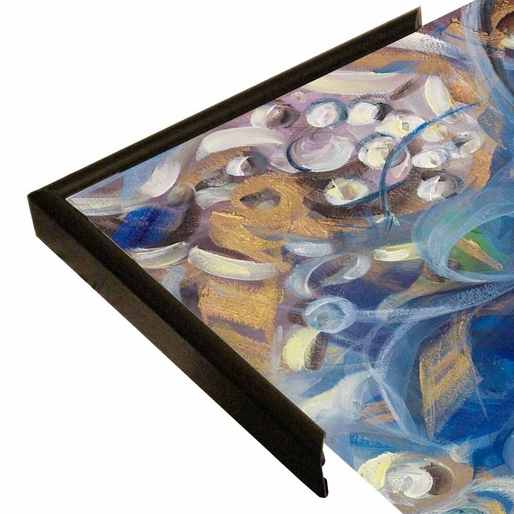 Iris Swirl-LIBO131309 Print 25.25"x26" by Li Bo