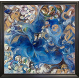 Iris Swirl-LIBO131309 Print 25.25"x26" by Li Bo