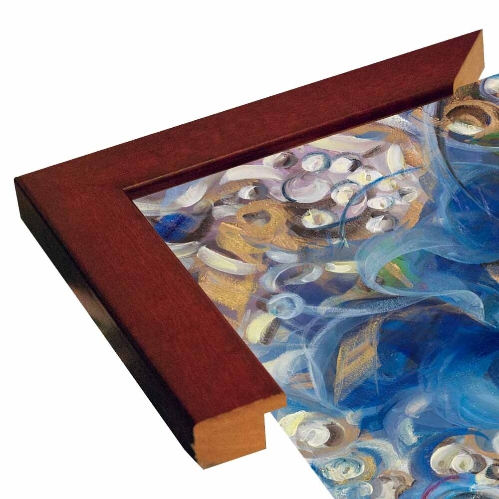 Iris Swirl-LIBO131309 Print 25.25"x26" by Li Bo