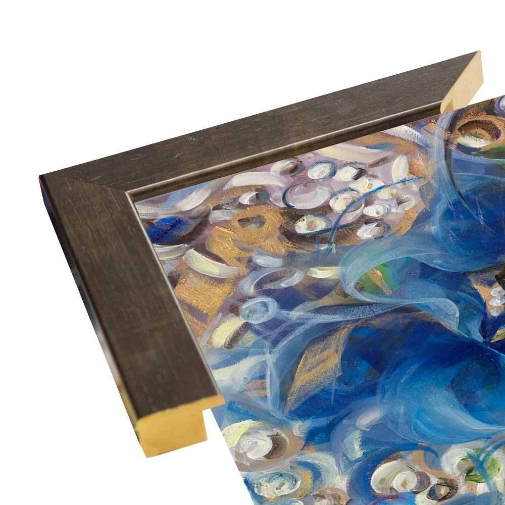 Iris Swirl-LIBO131309 Print 25.25"x26" by Li Bo